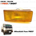 ไฟหรี่ในกันชน ข้างขวา 24V 1 ชิ้น ฝาเหลือง สำหรับ Mitsubishi Fuso Fuso FN527 FV87 FM 850 Truck ปี 1986-1994